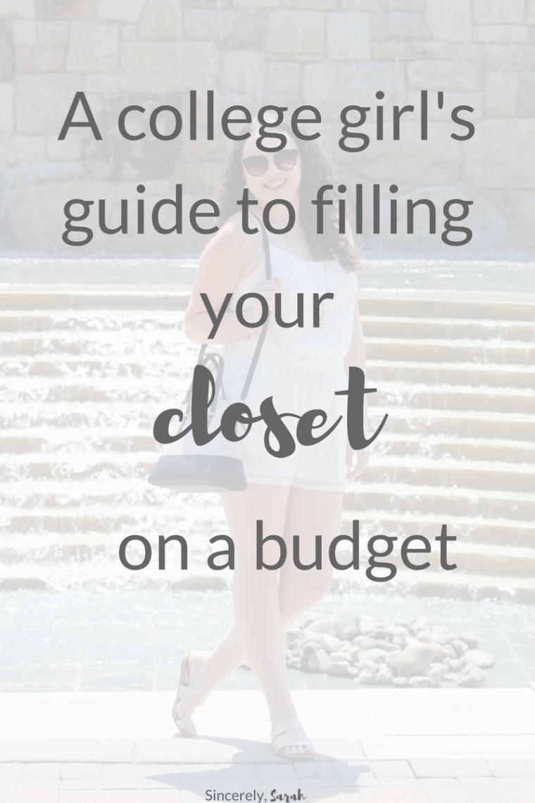 guide to filling your closet